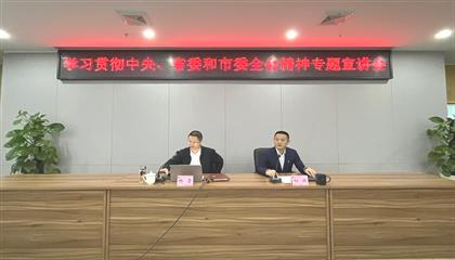 遂寧興業(yè)集團召開學習貫徹中央、省委和市委全會精神專題宣講會